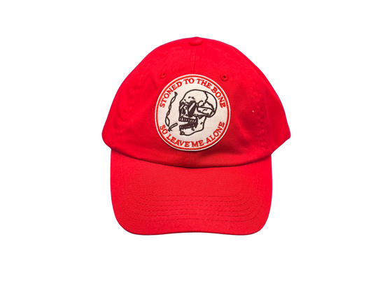 Stoned To The Bone Dad Hat (RED)