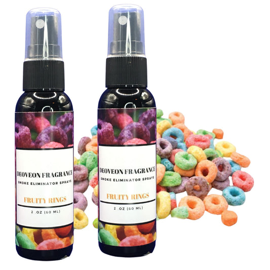 2 pack De'Oveon Fragrance & Co. Fruit Rings Scent Smoke Eliminator Spray 2.0